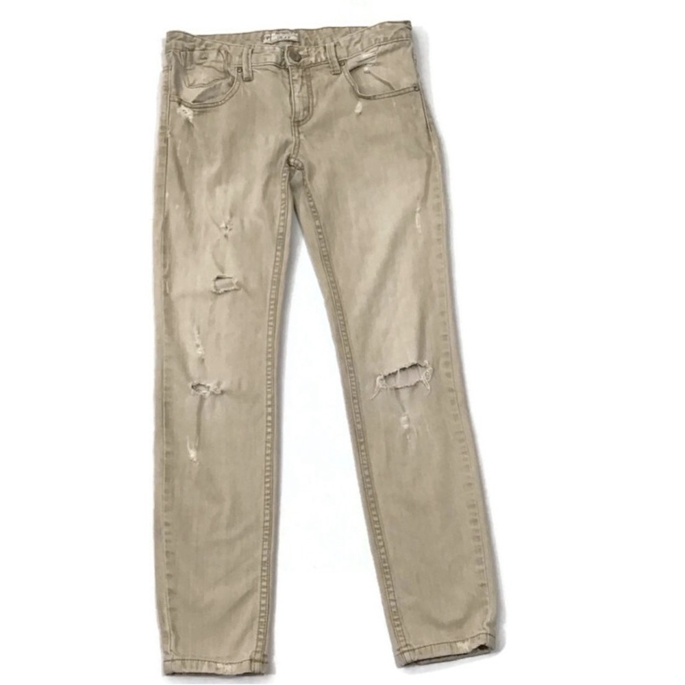 Free People Distressed Stretchy Jeans